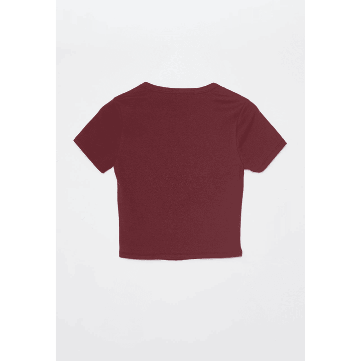 Polera Clásica Mujer Burdeo Familyshop 2