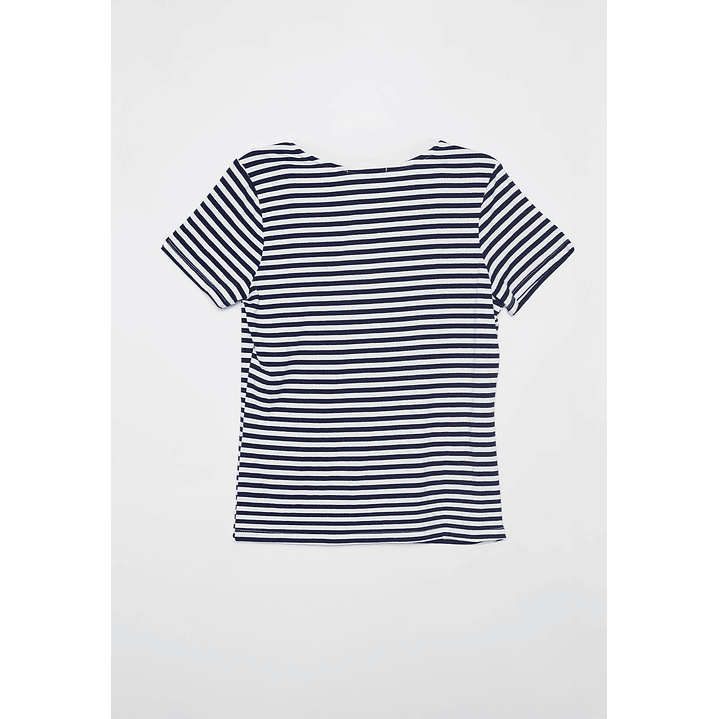Polera Rayada Mujer Azul Familyshop 2
