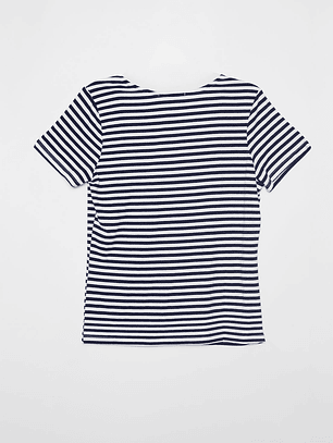 Polera Rayada Mujer Azul Familyshop