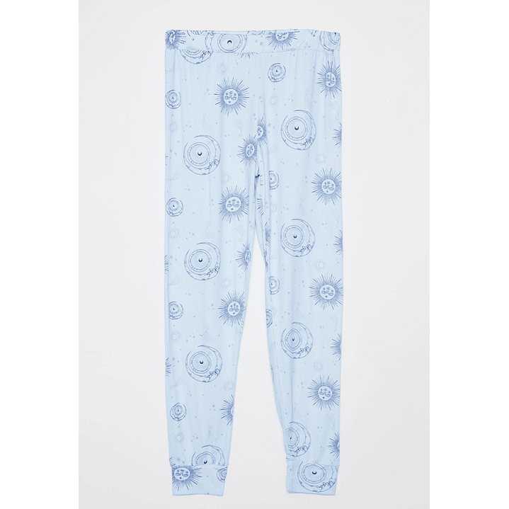 Pijama Print Mujer Azul Familyshop 3