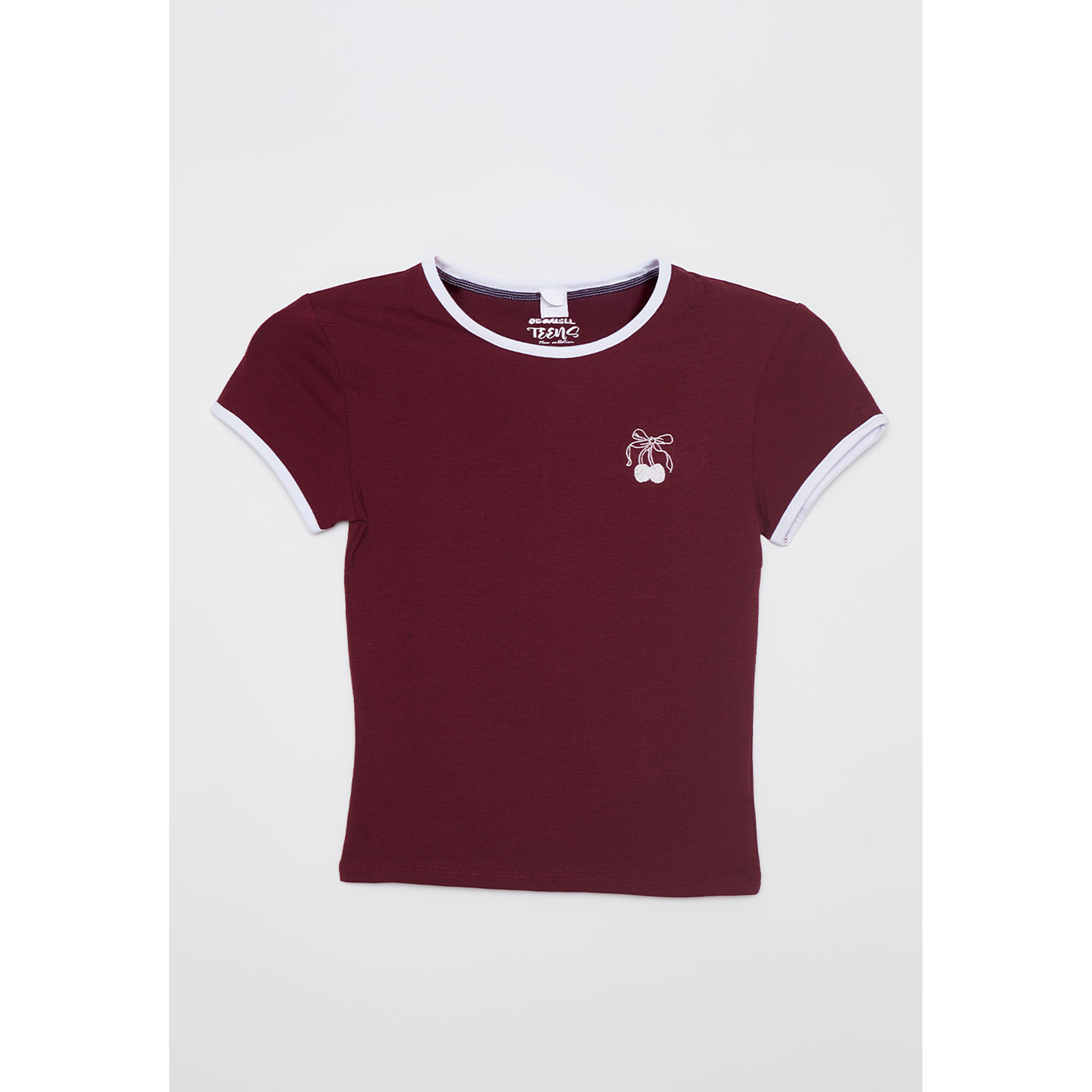 Polera Bordado Lola Burdeo Familyshop 1