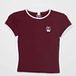 Polera Bordado Lola Burdeo Familyshop - Miniatura 1