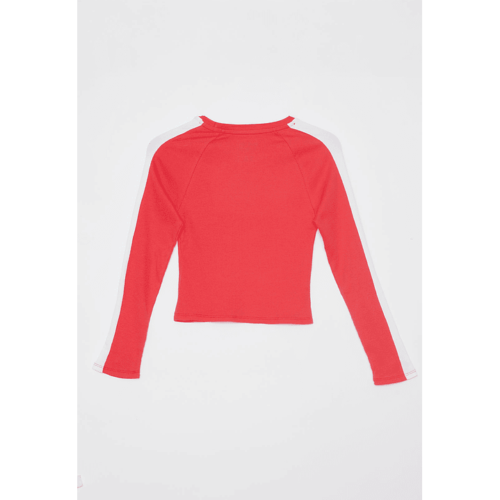 Polera Varsity Bordado Lola Rojo Familyshop 2