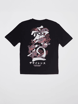 Polera Dragon Lolo Negro Familyshop