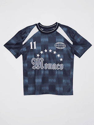 Polera Monaco Fútbol Lolo Negro Familyshop