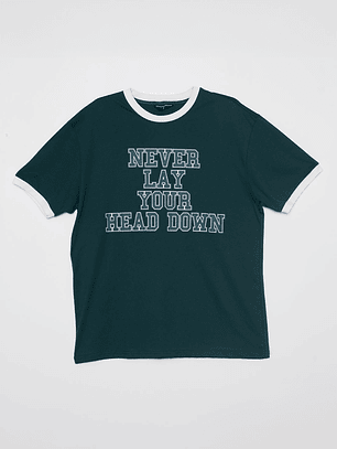 Polera College Hombre Verde Familyshop