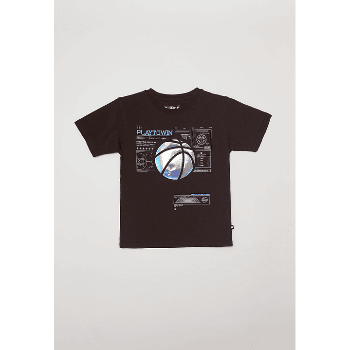 Polera Playtown Niño Café Familyshop 1