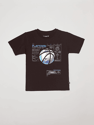 Polera Playtown Niño Café Familyshop