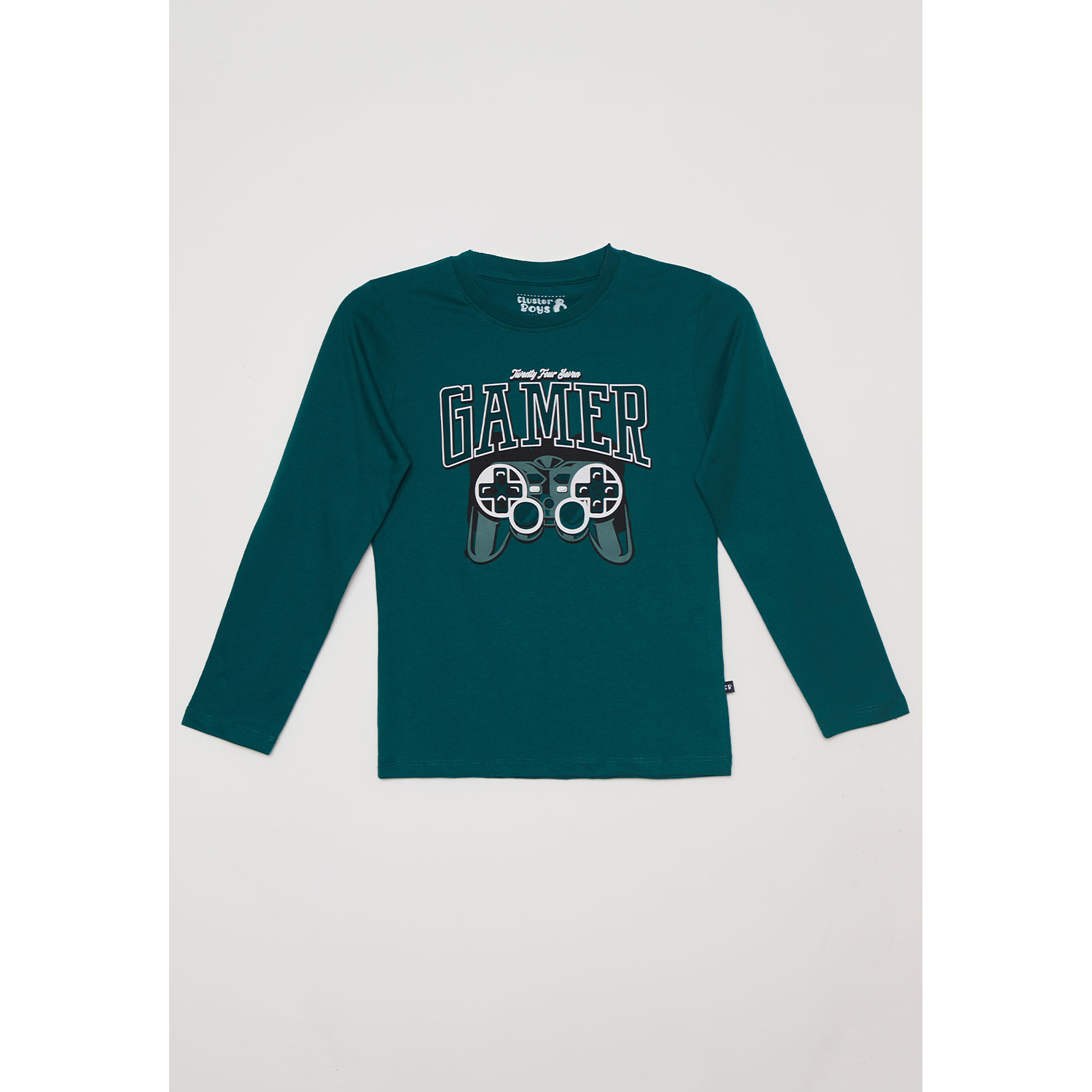 Polera Gamer Niño Verde Familyshop 1