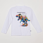 Polera Tyrannosaurus Niño Blanco Familyshop - Miniatura 1