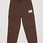 Pantalón Buzo Cargo Niño Café Familyshop - Miniatura 1