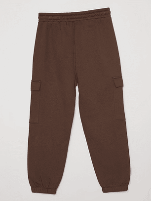 Pantalón Buzo Cargo Niño Café Familyshop