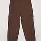 Pantalón Buzo Cargo Niño Café Familyshop - Miniatura 2