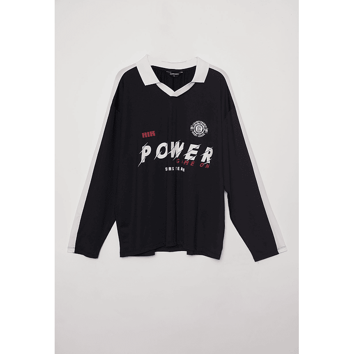 Polera Deportiva Power Hombre Negro Familyshop 1
