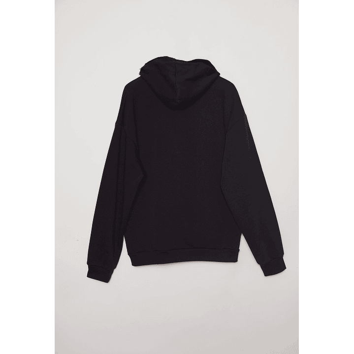 Polerón Cierre Down Town Hombre Negro Familyshop 5