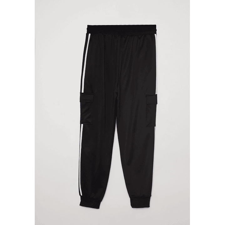 Pantalón Buzo Cargo Costado Hombre Negro Familyshop 6