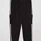 Pantalón Buzo Cargo Costado Hombre Negro Familyshop - Miniatura 5