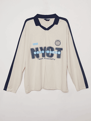 Polera Deportiva NYCT Hombre Beige Familyshop