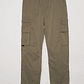 Pantalón Cargo Ajustable Hombre Verde Familyshop - Miniatura 5