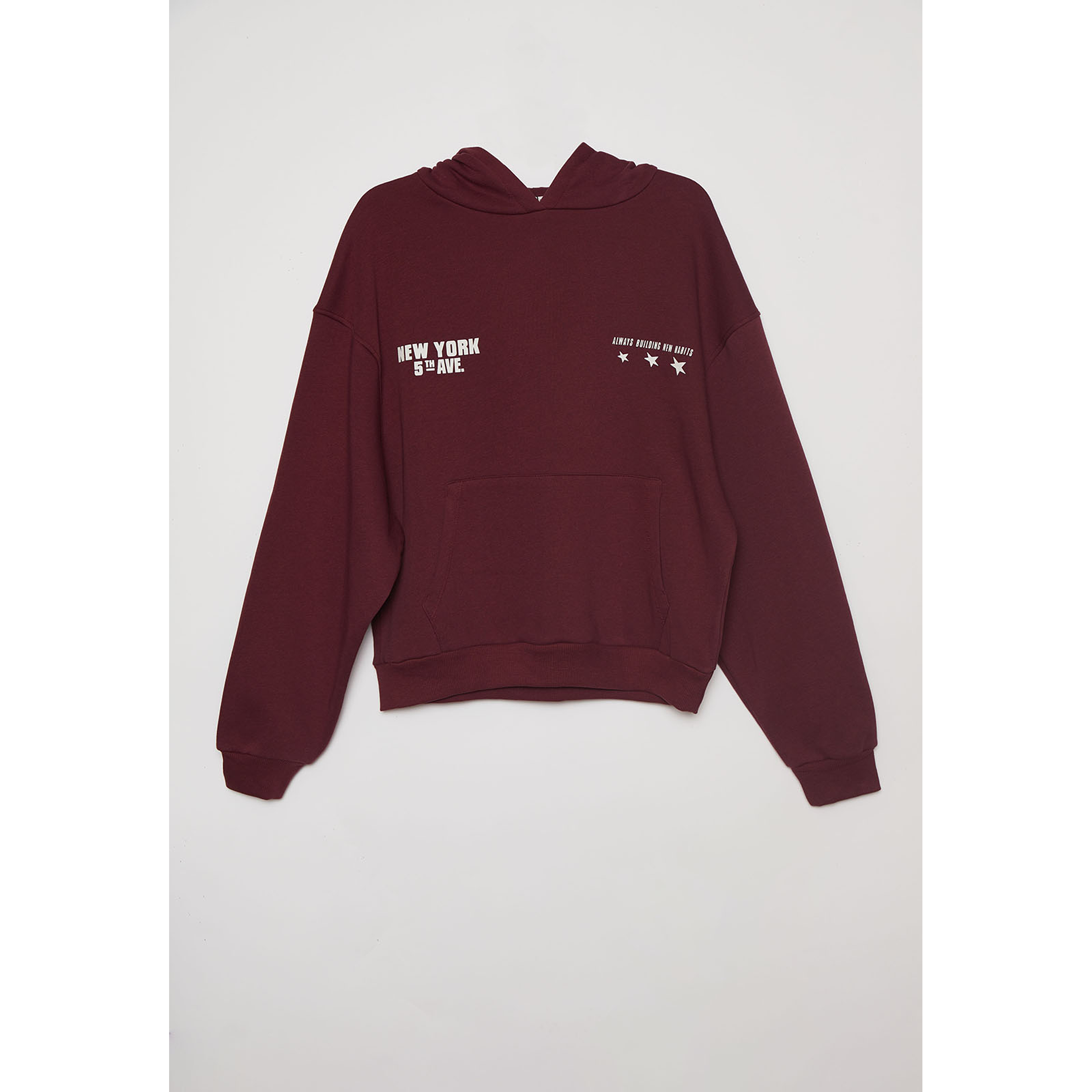 Polerón New York Mujer Burdeo Familyshop 1