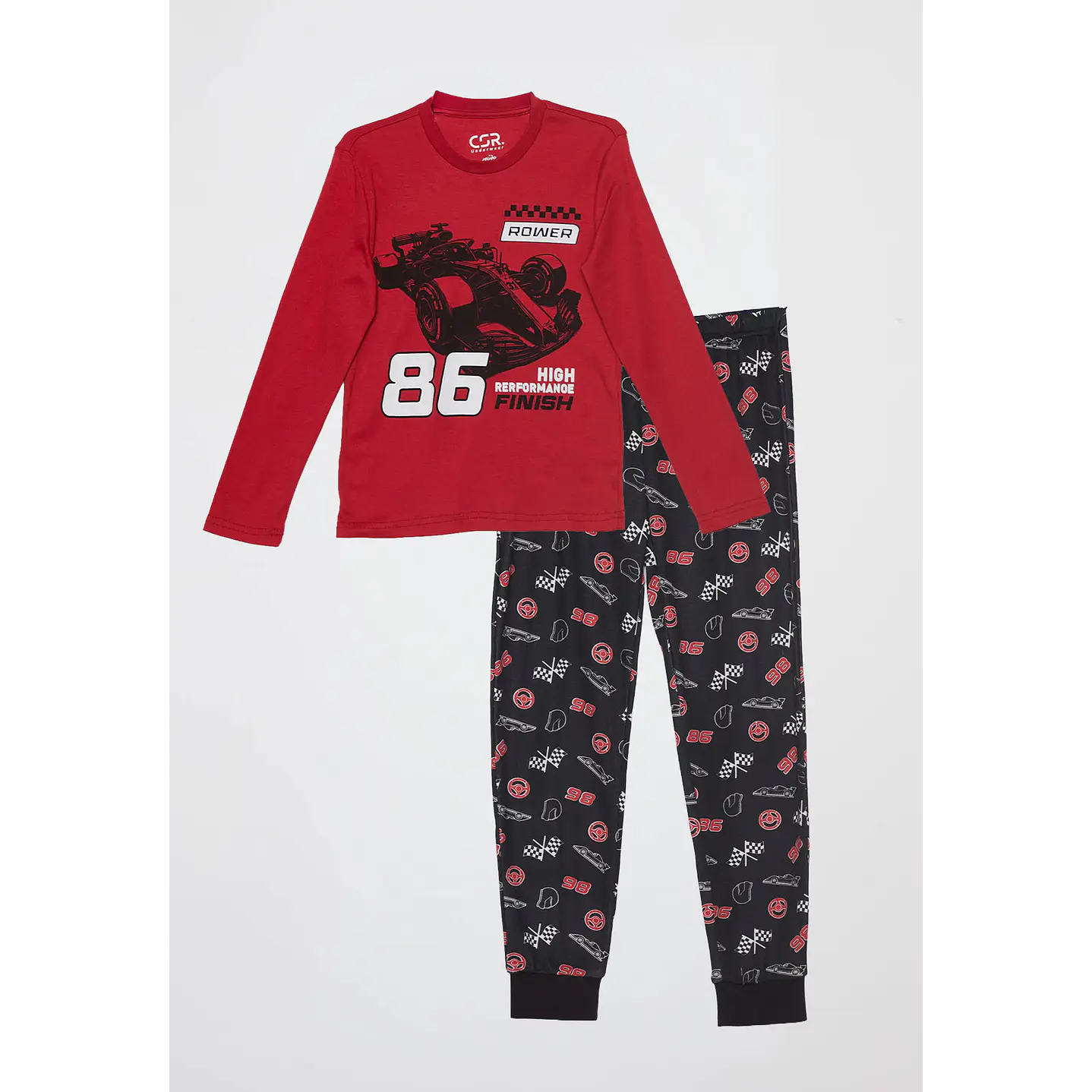 Pijama Jersey Rower Niño Rojo Familyshop 4
