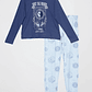 Pijama Print Mujer Azul Familyshop - Miniatura 1