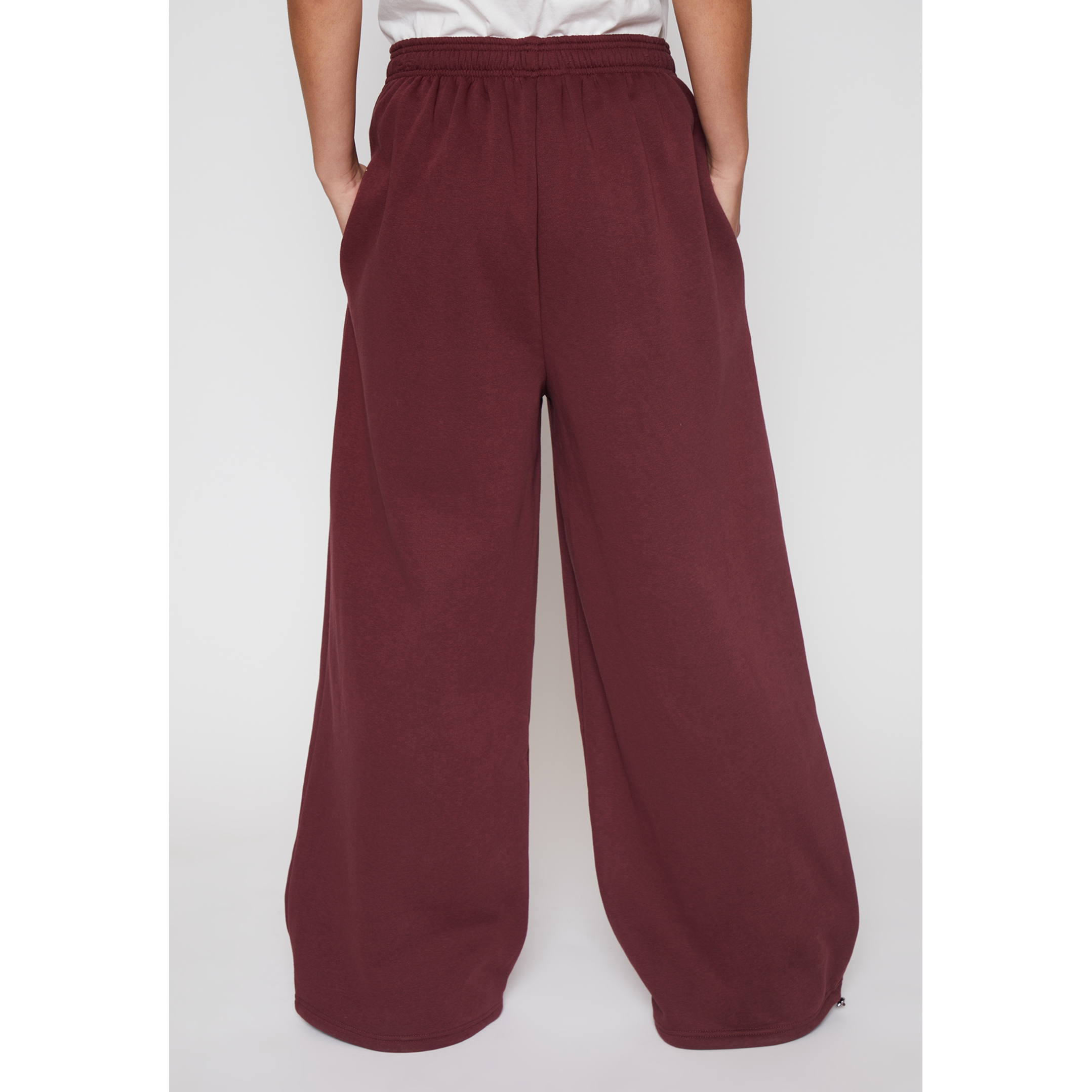 Pantalón Buzo Baggy Mujer Burdeo Familyshop 3
