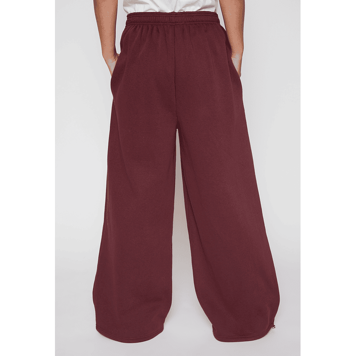 Pantalón Buzo Baggy Mujer Burdeo Familyshop 3