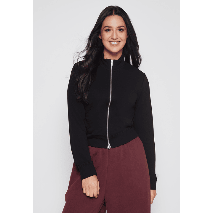 Polerón Ajustado Mujer Negro Familyshop 1