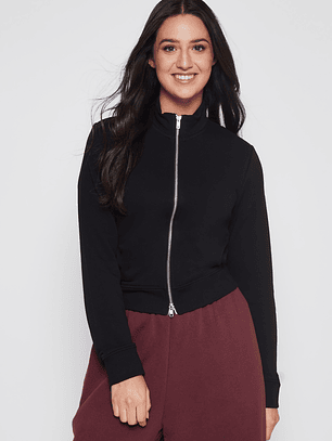 Polerón Ajustado Mujer Negro Familyshop