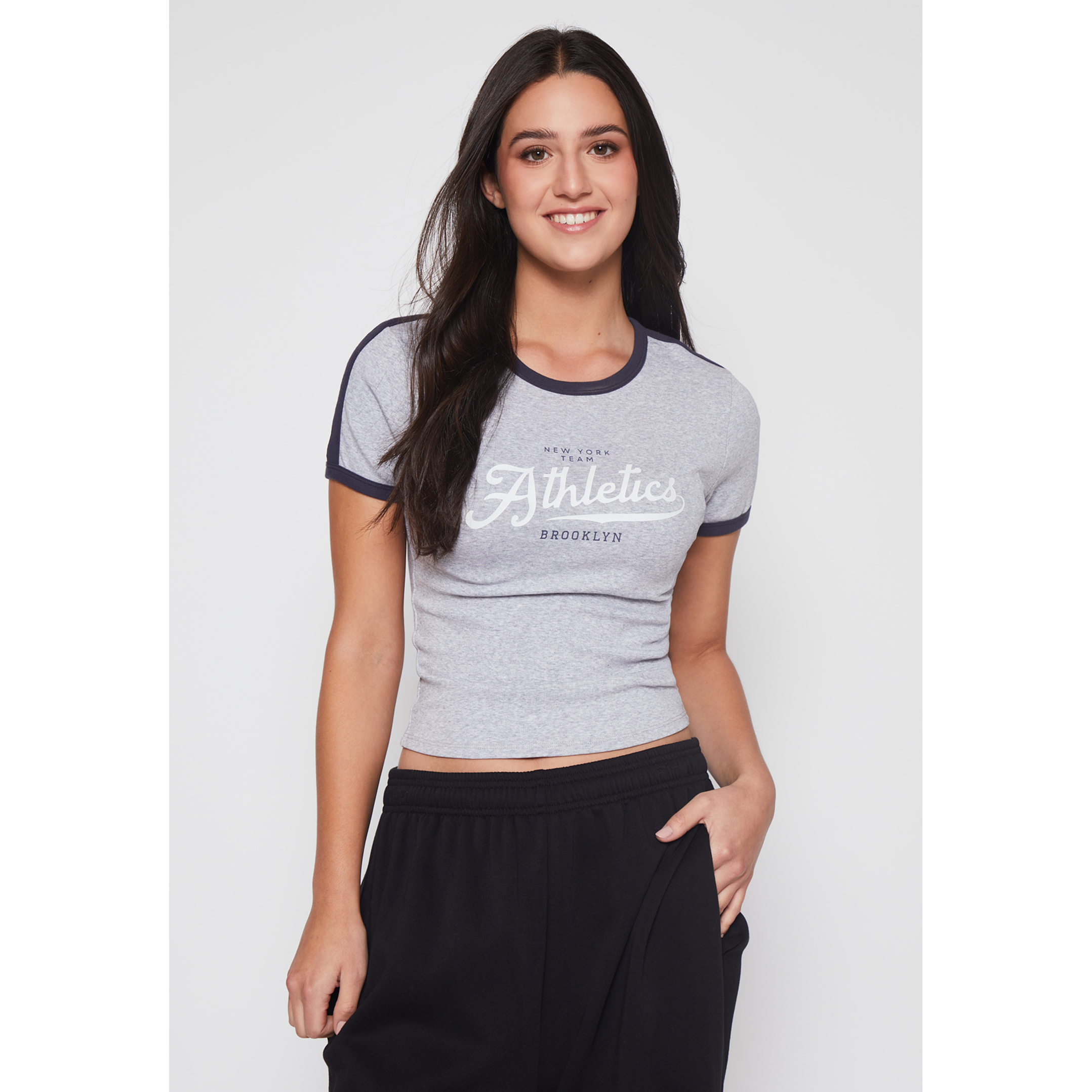Polera Sport Athletics Mujer Gris Familyshop 1