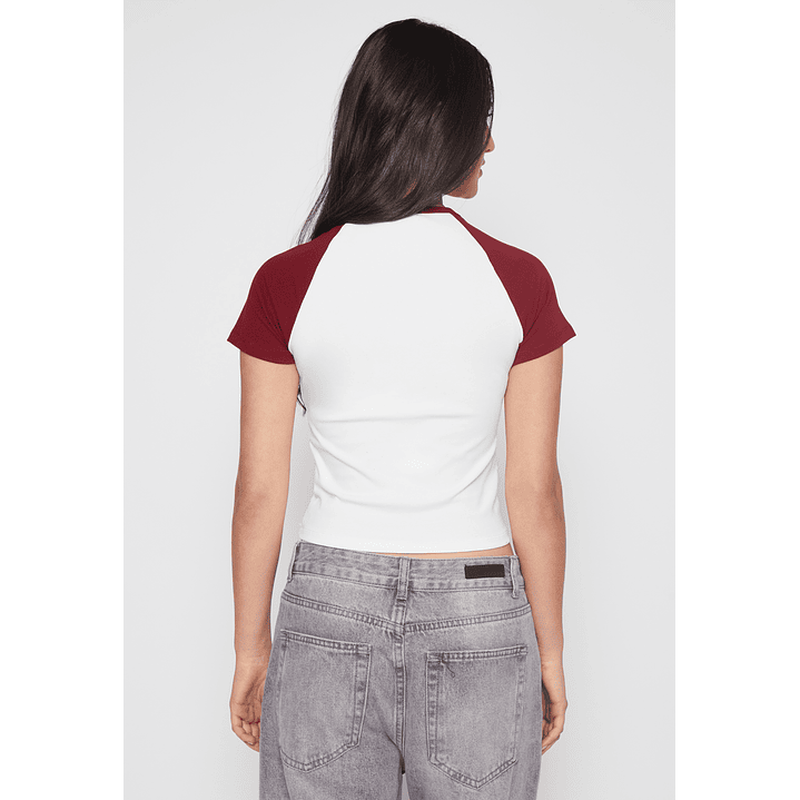 Polera Bicolor Brooklyn Mujer Crudo Familyshop 4