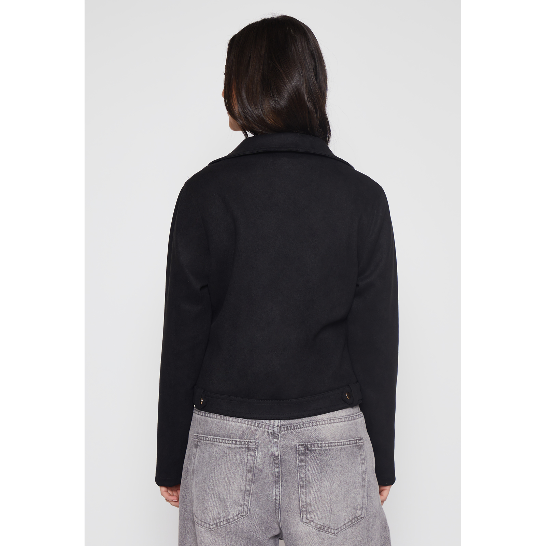 Chaqueta Biker Mujer Negro Familyshop 3