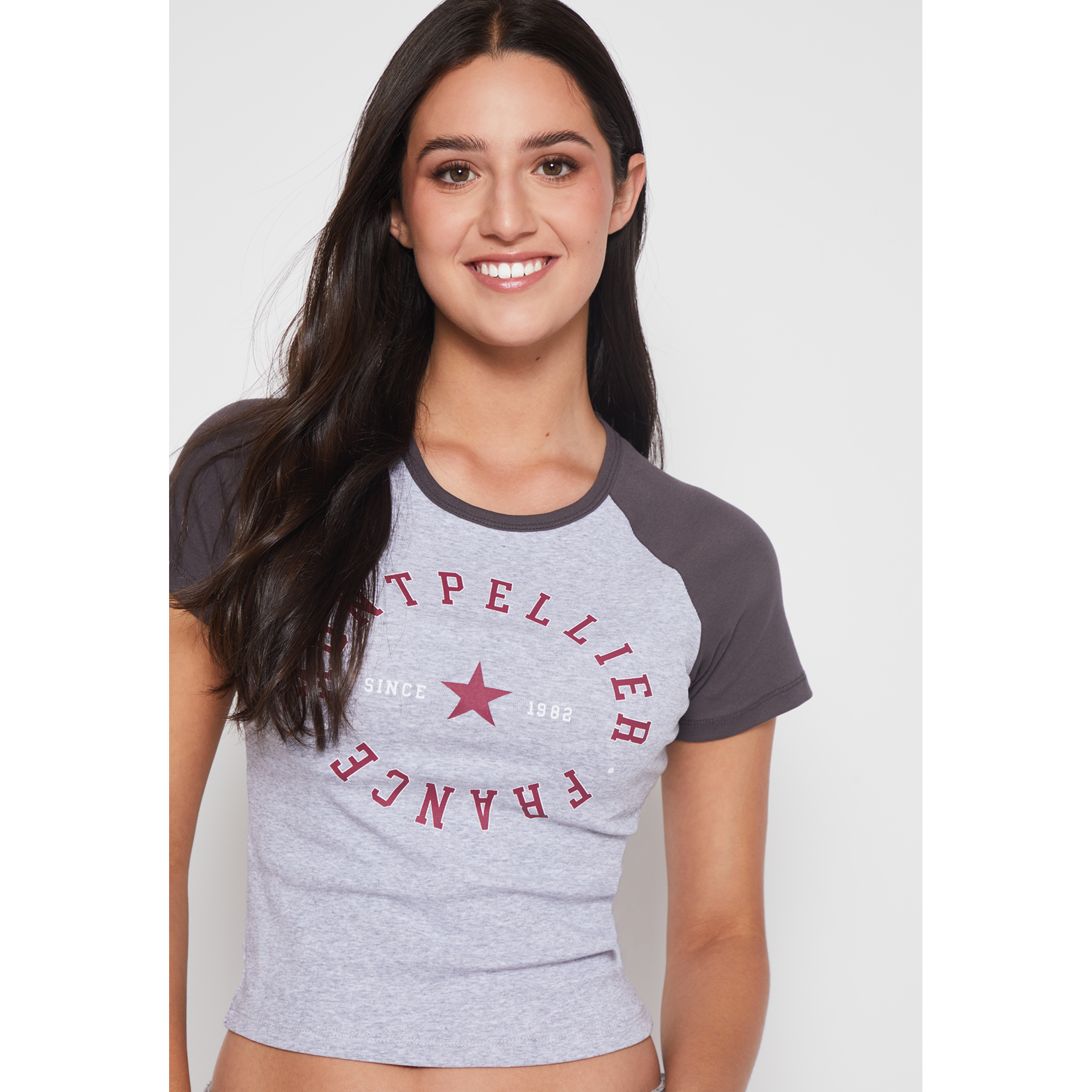 Polera Bicolor Montpellier Mujer Gris Familyshop 3