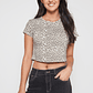 Polera Leopard Mujer Beige Familyshop - Miniatura 1