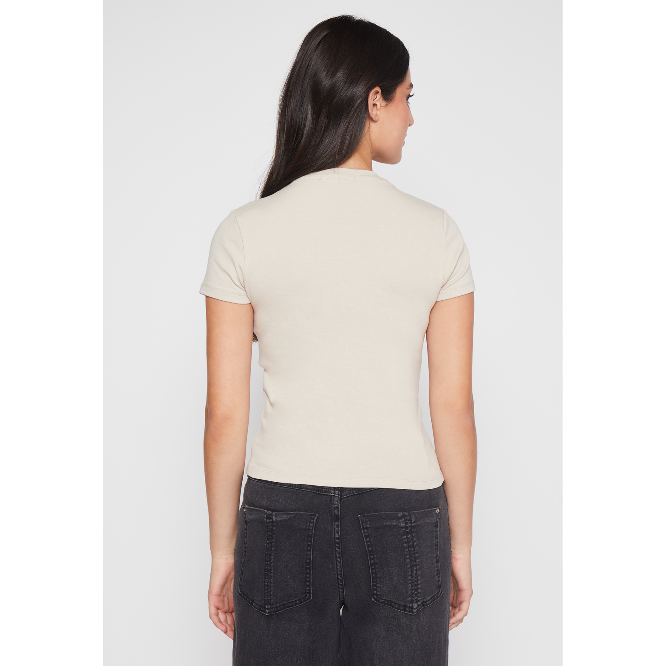 Polera Basic Mujer Beige Familyshop 4