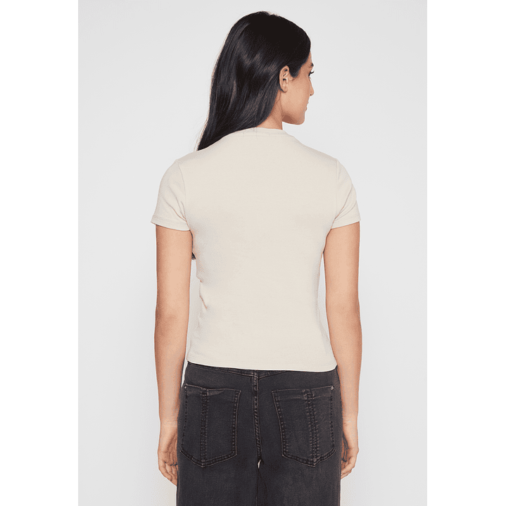 Polera Basic Mujer Beige Familyshop 4