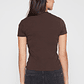 Polera Basic Mujer Café Familyshop - Miniatura 4