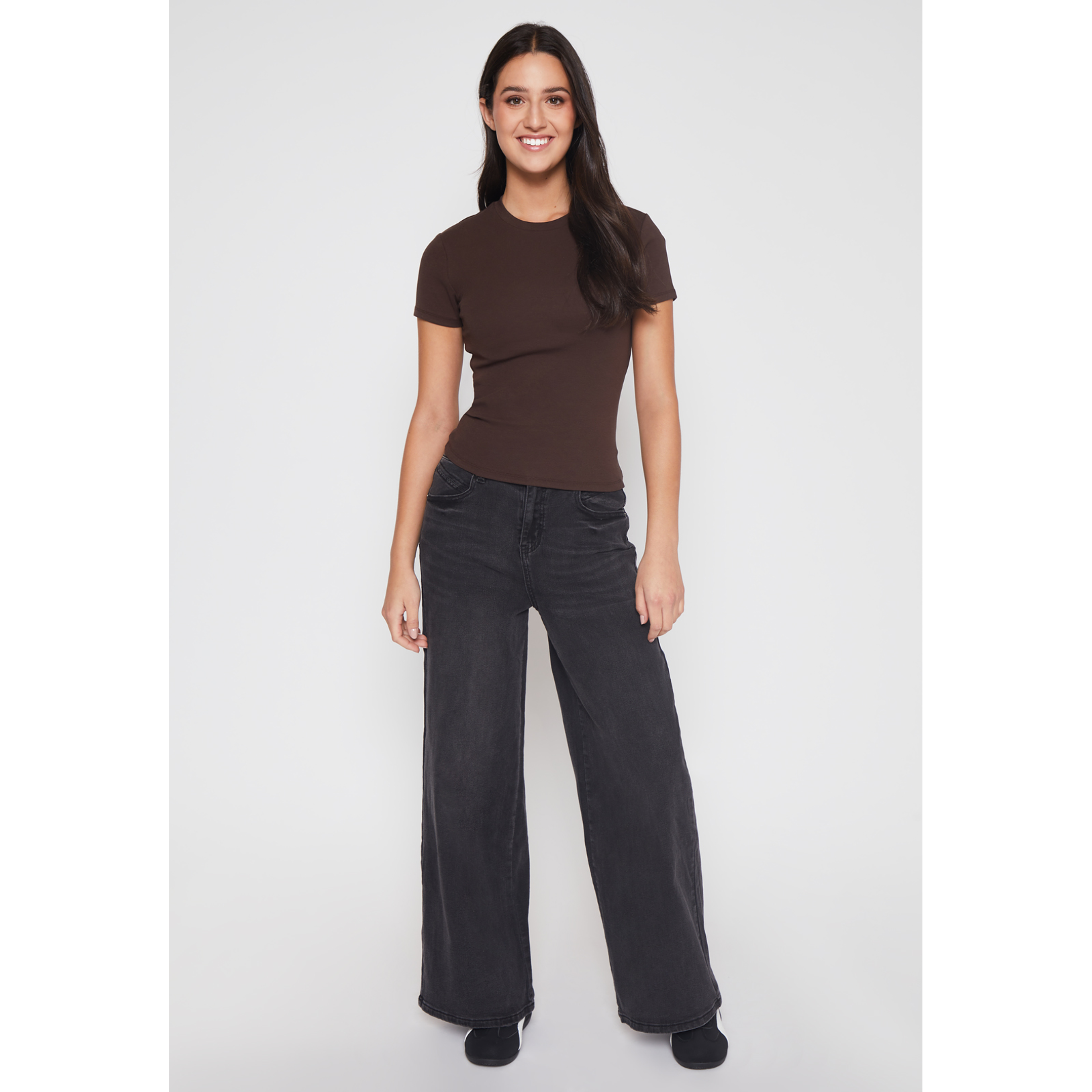 Polera Basic Mujer Café Familyshop 2