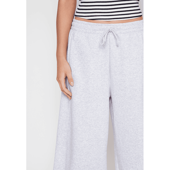 Pantalón Buzo Barrel Mujer Gris Familyshop 4