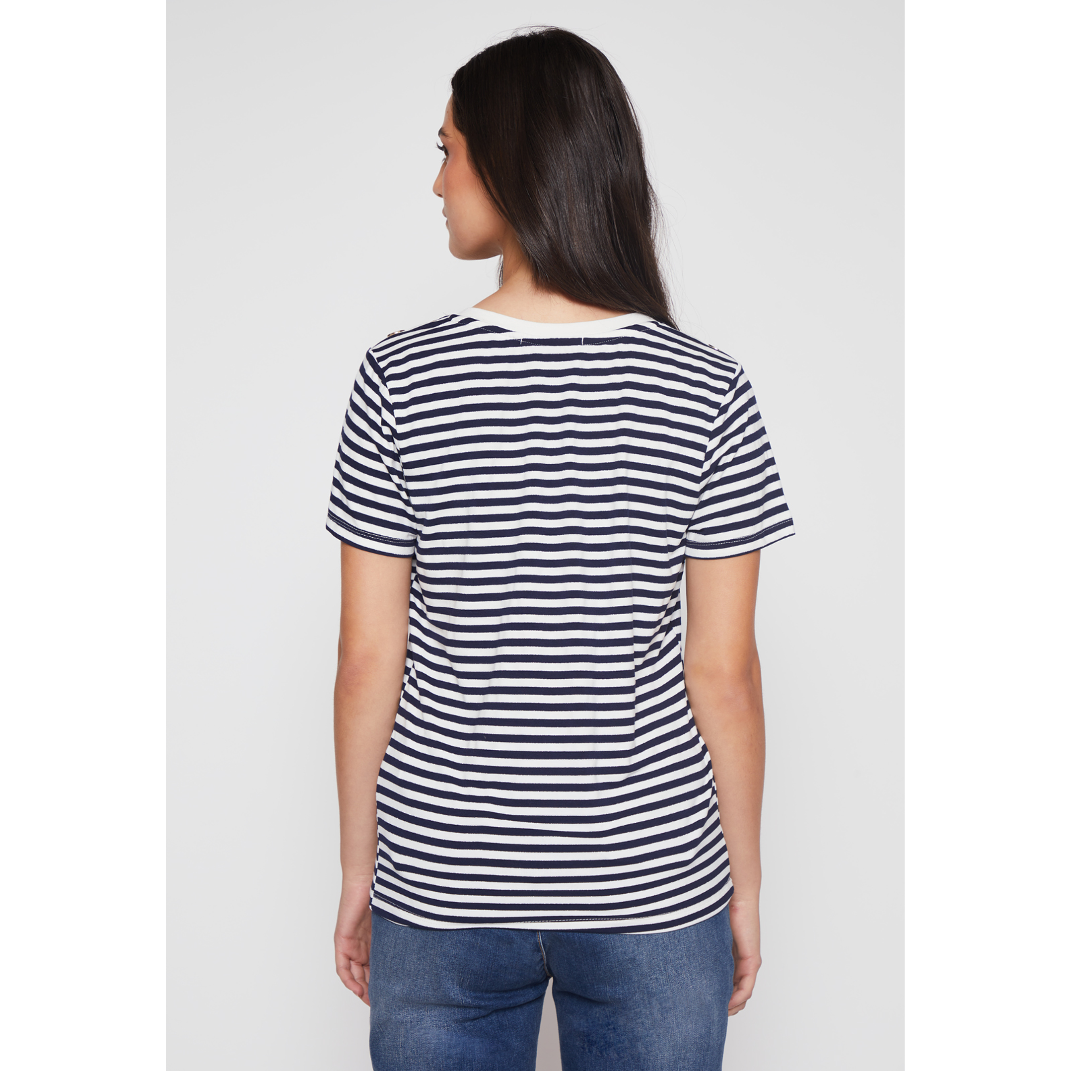 Polera Rayada Mujer Azul Familyshop 3