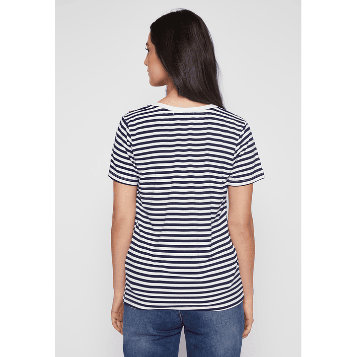 Polera Rayada Mujer Azul Familyshop 3
