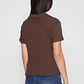 Polera Cuello Mujer Café Familyshop - Miniatura 3