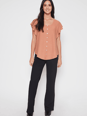 Calza Wide Leg Mujer Negro Familyshop