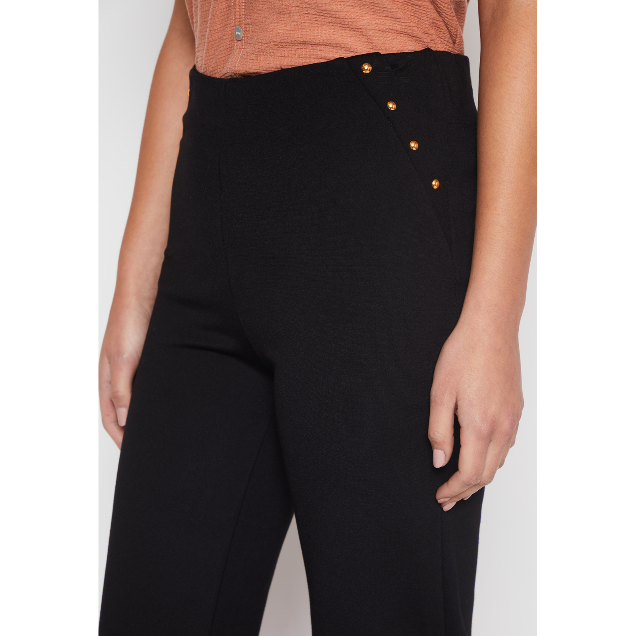 Calza Wide Leg Mujer Negro Familyshop 4