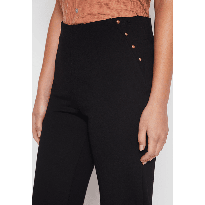 Calza Wide Leg Mujer Negro Familyshop 4