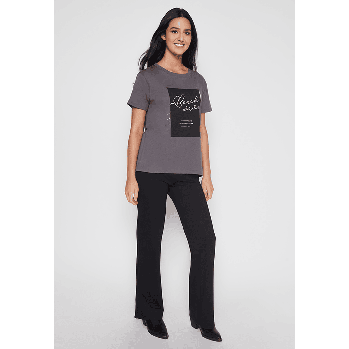 Polera Silver Beach Mujer Gris Familyshop 2