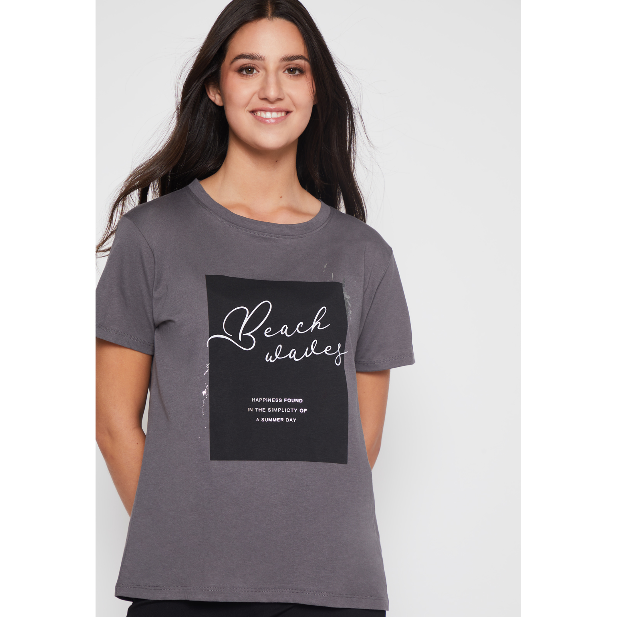 Polera Silver Beach Mujer Gris Familyshop 3