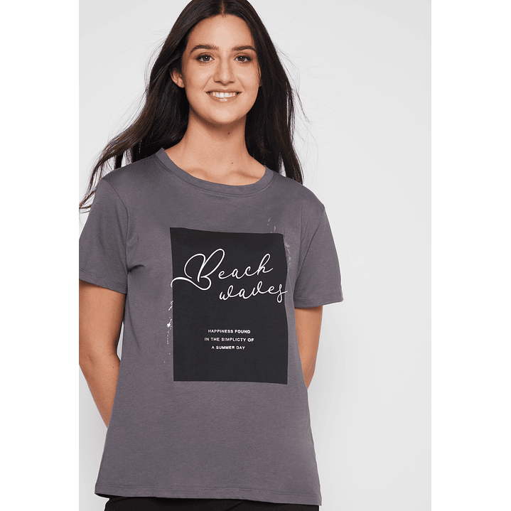 Polera Silver Beach Mujer Gris Familyshop 3