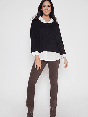 Sweater Chic Mujer Negro Familyshop
